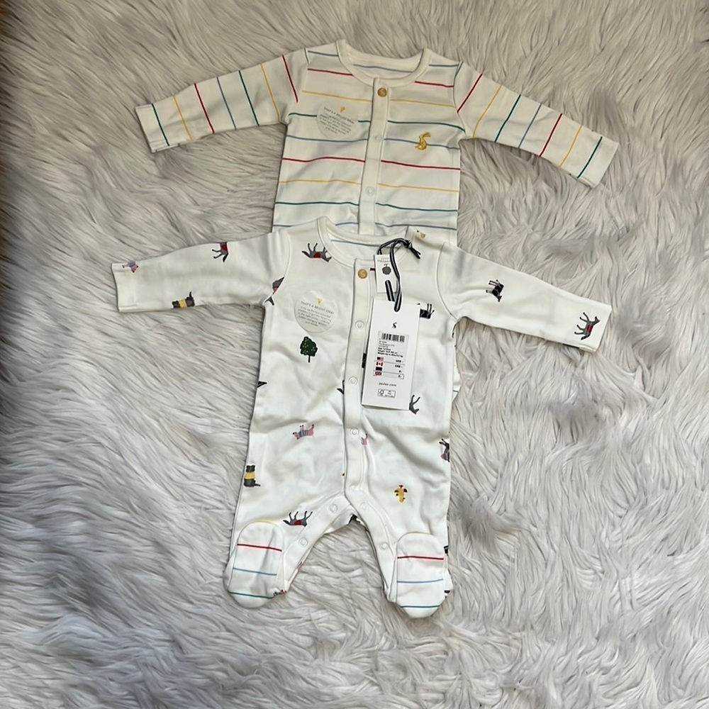 Joules new born organic cotton sets